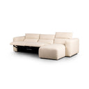 Luxe Radley Power Recliner 3-Piece Sectional W Chaise - Antigo Natural Right Chaise