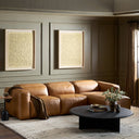 Luxe Radley Power Recliner 3-Piece Sectional W Chaise - Sonoma Butterscotch Right Chaise