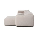 Luxe Radley Power Recliner 3-Piece Sectional W Chaise - Laken Stone Right Chaise