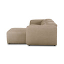 Luxe Radley Power Recliner 3-Piece Sectional W Chaise - Crypton Nomad Taupe Right Chaise