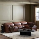 Luxe Radley Power Recliner 3-Piece Sectional W Chaise - Sonoma Coco Right Chaise