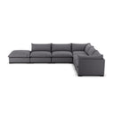 Ashford 5-Piece Sectional - Raf W Ottoman Bennett Charcoal