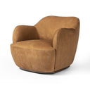 Aurelia Julius Swivel Chair - Nubuck Cognac