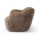Aurelia Julius Swivel Chair - Taupe Shearling