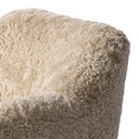 Aurelia Julius Swivel Chair - Beige Shearling