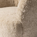 Aurelia Julius Swivel Chair - Beige Shearling
