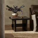 Aveline Isaac End Table - Smoked Black