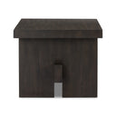 Aveline Isaac End Table - Smoked Black