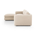 Enclave 3-Piece Sectional - W Ottoman Antwerp Taupe