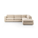 Verano Ingel 4-Piece Sectional W Ottoman - Left Arm Facing Antwerp Taupe
