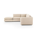 Verano Ingel 4-Piece Sectional W Ottoman - Right Arm Facing Antwerp Taupe