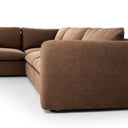 Verano Ingel 4-Piece Sectional W Ottoman - Right Arm Facing Antwerp Cafe