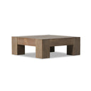 Aurelian Abaso Small Square Coffee Table - Rustic Wormwood Oak