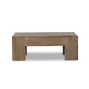 Aurelian Abaso Small Square Coffee Table - Rustic Wormwood Oak