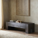 Vesper Accent Bench - Ebony Rustic Wormwood Oak