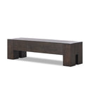 Vesper Accent Bench - Ebony Rustic Wormwood Oak