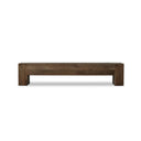 Verano Abaso Large Accent Bench - Ebony Rustic Wormwood Oak