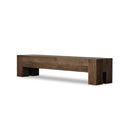 Verano Abaso Large Accent Bench - Ebony Rustic Wormwood Oak