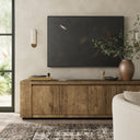 Veritas Abaso Media Console - Rustic Wormwood Oak