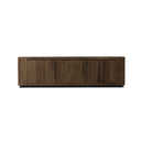 Arista Abaso Media Console - Ebony Rustic Wormwood Oak