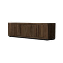 Arista Abaso Media Console - Ebony Rustic Wormwood Oak