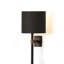 Vesper Maurice Sconce - Matte Black Plaster