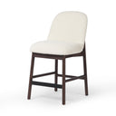 Verity Sora Armless Bar Counter Stool - Counter Fiqa Boucle Cream