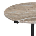 Valoria End Table - Creamy Taupe Marble