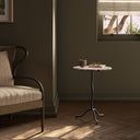 Verity Sophie End Table - Creamy Taupe Marble