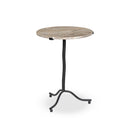 Verity Sophie End Table - Creamy Taupe Marble