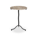 Verity Sophie End Table - Creamy Taupe Marble