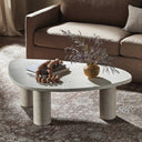 Verano Zion Nesting Coffee Table - Large Cream Marble