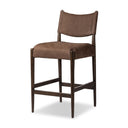 Aveline Jayla Counter Stool - Nubuck Cigar