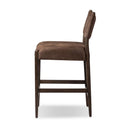Aveline Jayla Counter Stool - Nubuck Cigar