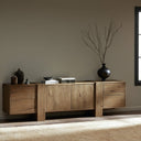Orion Media Console - Rustic Amber Oak