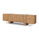 Orion Media Console - Rustic Amber Oak