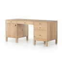 Aveline Isador Executive Desk - Dry Wash Poplar