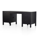 Aveline Isador Executive Desk - Black Wash Poplar