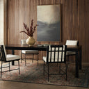 Aveline Isador Dining Table - Black Wash Polar 96
