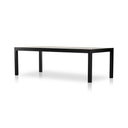 Aveline Isador Dining Table - Black Wash Polar 96