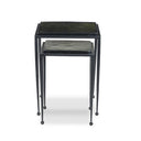 Vesper Dalston Nesting End Table Set - Moss Cast Glass