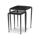Verity Dalston Nesting End Table Set - Moss Cast Glass