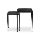 Vesper Dalston Nesting End Table Set - Moss Cast Glass