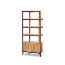 Valeria Reza Bookcase - Smoked Honey Parawood