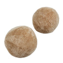 Luxe Balle Shearling Pillow Set - Beige