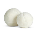 Luxe Balle Shearling Pillow Set - White