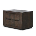 Aria Abaso Nightstand - Ebony Rustic Wormwood Oak