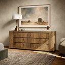 Aether Abaso 6-Drawer Dresser - Rustic Wormwood Oak