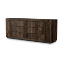 Aether Abaso 6-Drawer Dresser - Ebony Rustic Wormwood Oak
