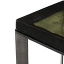 Vespera Lennie Cast Glass End Table - Moss Cast Glass